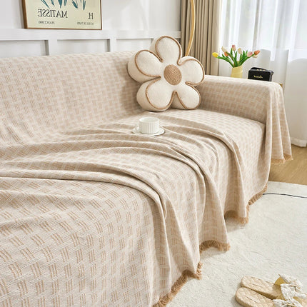 Duży Pokrowiec na Sofę z Dwustronnym Wzorem Stylowa Ochrona 9