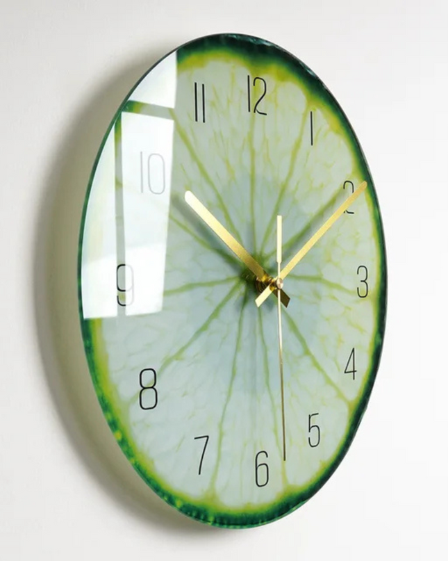 Duży Szklany Zegar Ścienny o Eleganckim Designie Luxorix 1