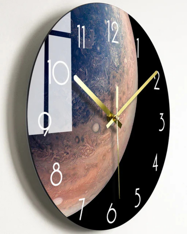 Duży Szklany Zegar Ścienny o Eleganckim Designie Luxorix 4