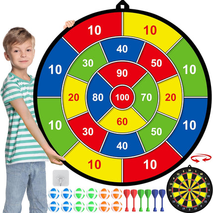 Dwustronna Tarcza Dartowa dla Dzieci z Bezpiecznymi Strzałkami – Idealna do Zabawy w Domu i na Zewnątrz 0