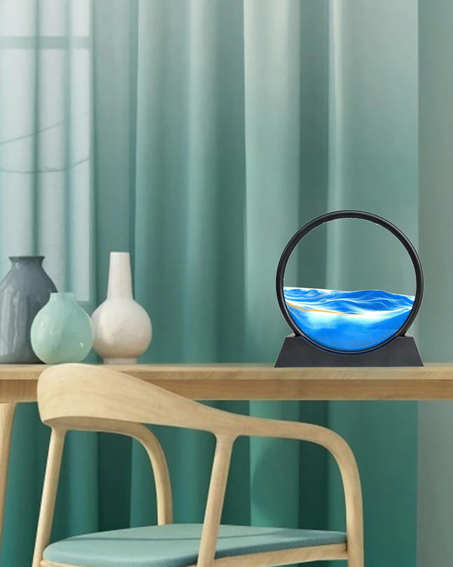 Dynamiczna Piaskowa Kompozycja Naturalne Piękno w Twoim Wnętrzu 0