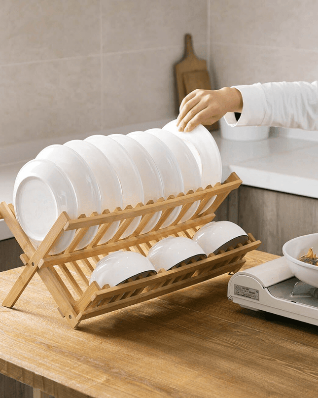 EcoDry – bambusowa suszarka do naczyń do zrównoważonej kuchni 1