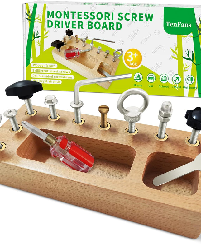 Edukacyjna Tablica Zabaw Busy Board – Nauka Przez Dotyk i Ruch 0