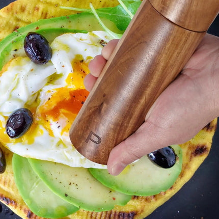 EetStijl | Luksusowy drewniany zestaw młynków do soli i pieprzu 2