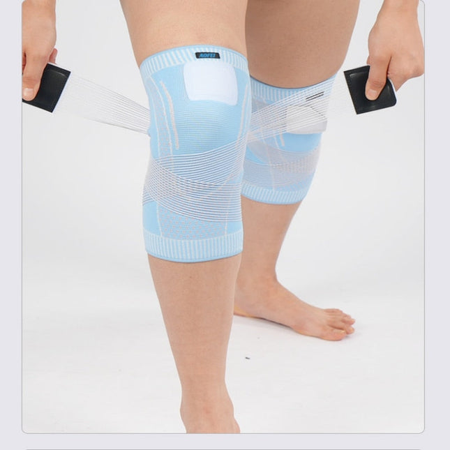 Elastic Knee Support with 4-Way Stretch Compression Sleeve for Enhanced Stability and Comfort – Breathable Polyester 1