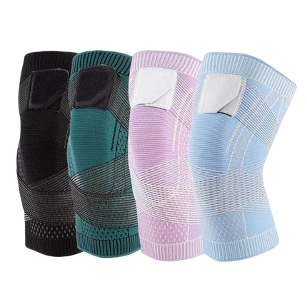 Elastic Knee Support with 4-Way Stretch Compression Sleeve for Enhanced Stability and Comfort – Breathable Polyester 2