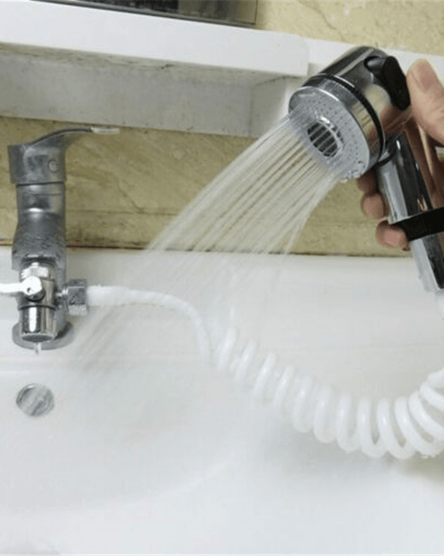 Elastyczna Głowica Prysznicowa z Regulowanym Wężem – Idealna do Zlewu i Wanny, Dwa Poziomy Wody, Wygodna i Wszechstronna 3