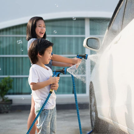 Elastyczny Wąż Ogrodowy 50FT/100FT z Wielofunkcyjną Dyszą – Lekki, Trwały Szlauf Ogrodowy, Rozszerzalny i Antyplączący 1