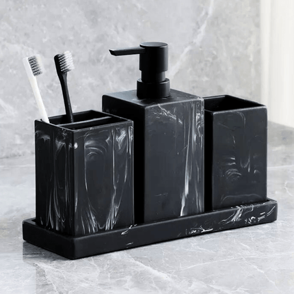 EleganceTouch | Kompletny zestaw do organizacji łazienki z marmuru 0