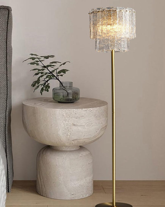 Elegancka Lampa Podłogowa Stojąca Złota z Szklanymi Kulami – Nowoczesny Design do Wnętrz, E14 LED 6