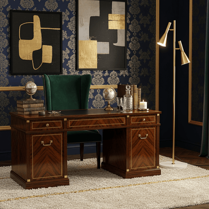 Elegancka Lampa Podłogowa z Metalu i Marmuru, Nowoczesna Stojąca Lampa do Czytania 154 cm, Idealna do Salonu i Sypialni 7