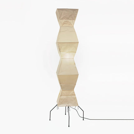 Elegancka Lampa Podłogowa z Papieru Ryżowego – Minimalistyczny Styl, Miękkie Światło do Salonów i Sypialni 11