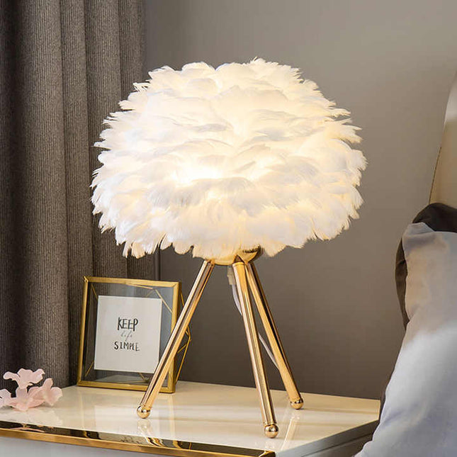 Elegancka Lampa Stołowa Szklana z Funkcją Ściemniania – Nowoczesne Oświetlenie do Salonu i Sypialni 1