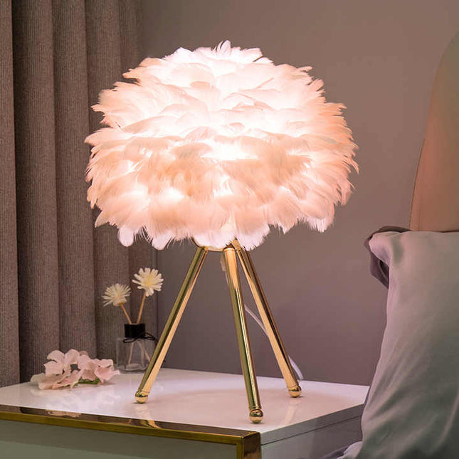 Elegancka Lampa Stołowa Szklana z Funkcją Ściemniania – Nowoczesne Oświetlenie do Salonu i Sypialni 2