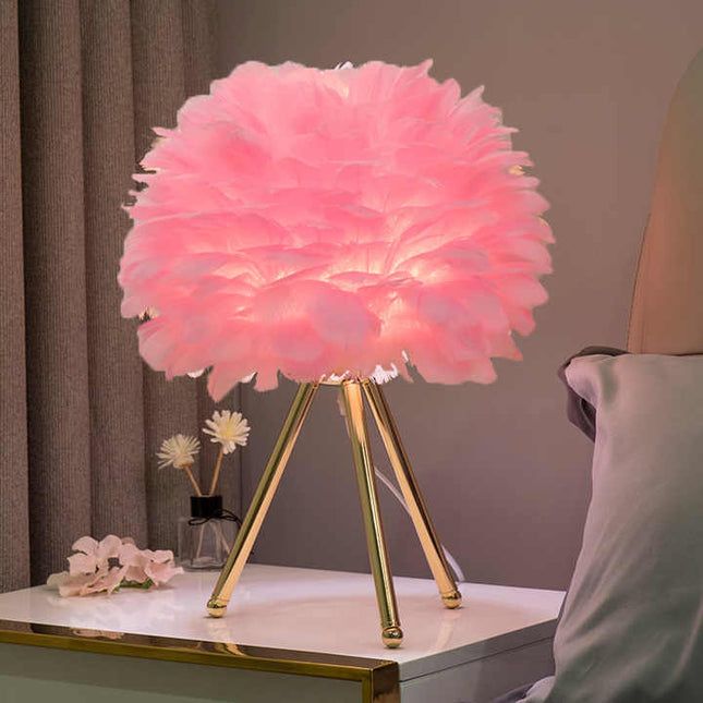 Elegancka Lampa Stołowa Szklana z Funkcją Ściemniania – Nowoczesne Oświetlenie do Salonu i Sypialni 4