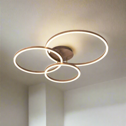 Elegancka Lampa Sufitowa LED Ring do Salonu i Sypialni – Nowoczesny Design, Energooszczędna Technologia, Wysoka Jakość 1