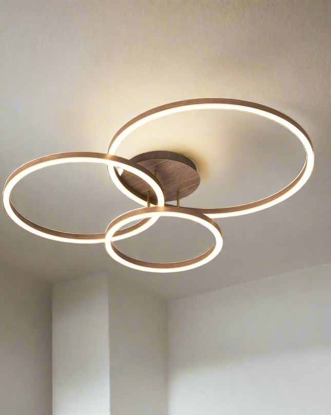 Elegancka Lampa Sufitowa LED Ring do Salonu i Sypialni – Nowoczesny Design, Energooszczędna Technologia, Wysoka Jakość 1