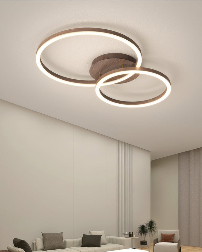 Elegancka Lampa Sufitowa LED Ring do Salonu i Sypialni – Nowoczesny Design, Energooszczędna Technologia, Wysoka Jakość 2