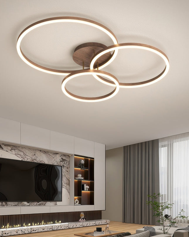 Elegancka Lampa Sufitowa LED Ring do Salonu i Sypialni – Nowoczesny Design, Energooszczędna Technologia, Wysoka Jakość 3