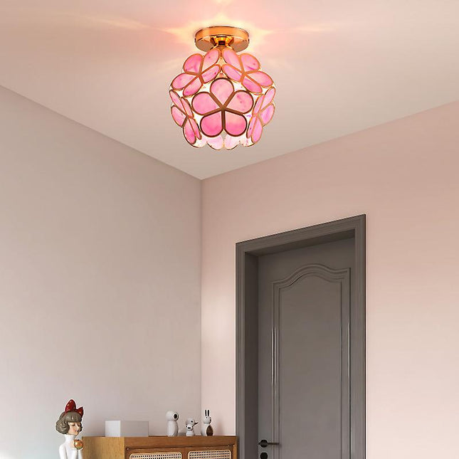 Elegancka Lampa Sufitowa w Kształcie Kwiatu z Złotymi Akcentami – 20 cm 9