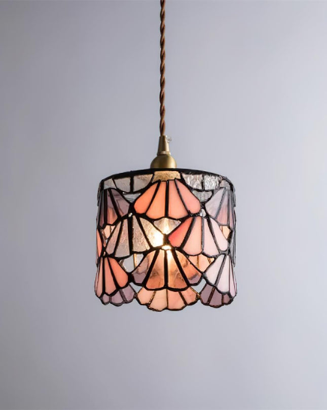 Elegancka Lampa Wisząca Tiffany z Mosiężnym Detalem i Ręcznie Wykonanym Kloszem – Idealna Lampa do Salonu i Nad Stół 6