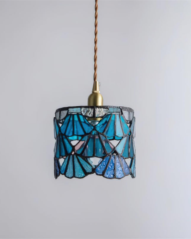 Elegancka Lampa Wisząca Tiffany z Mosiężnym Detalem i Ręcznie Wykonanym Kloszem – Idealna Lampa do Salonu i Nad Stół 7