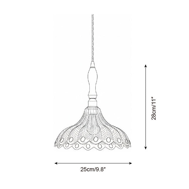 Elegancka Lampa Wisząca Vintage z Szklanym Kloszem – Niebieska, Przezroczysta, Idealna do Salonu i Nad Stół 4