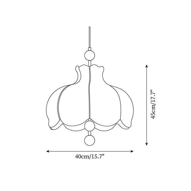 Elegancka Lampa Wisząca Vintage z Tkaniny i Drewnianymi Koralikami do Salonu i Jadalni – Lampa Nad Stół E26/E27 3