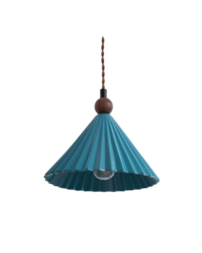 Elegancka Lampa Wisząca z Ceramiki, Ściemniana, Idealna do Salonu i Jadalni, E14, Kolory: Niebieski, Biały, Czarny 0