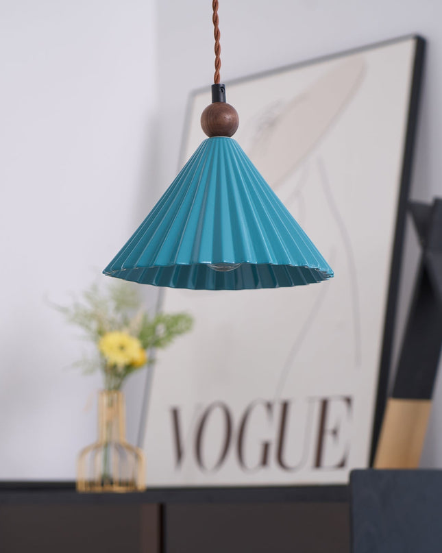 Elegancka Lampa Wisząca z Ceramiki, Ściemniana, Idealna do Salonu i Jadalni, E14, Kolory: Niebieski, Biały, Czarny 2