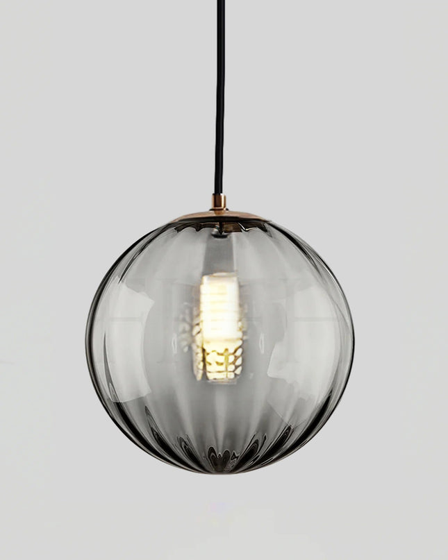 Elegancka Lampa Wisząca z Dmuchanego Szkła – Regulowana Wysokość, Nowoczesny Żyrandol do Salonu w Kolorach Wina Czerwonego, Granatowego i Dymnego Szarego 13