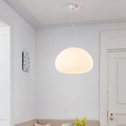 Elegancka Lampa Wisząca z Szkła – Steamed Bun, Ciepłe Światło, Regulowana Wysokość 0