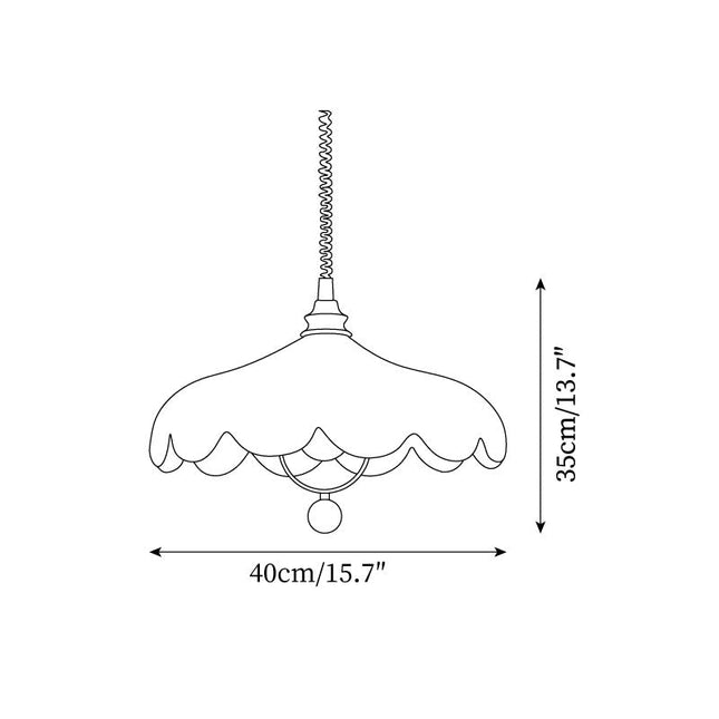 Elegancka Lampa Wisząca z Tkaniny, Regulowana Wysokość, Żyrandol do Salonów i Jadalni z Miękkim Blaskiem 3