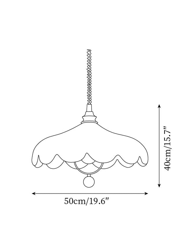 Elegancka Lampa Wisząca z Tkaniny, Regulowana Wysokość, Żyrandol do Salonów i Jadalni z Miękkim Blaskiem 4