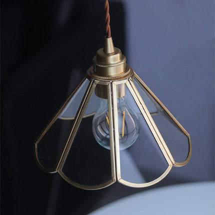 Elegancka Lampa Wisząca ze Szkła i Mosiądzu – Nowoczesna Lampa do Salonu i Jadalni, Regulowana Długość 120 cm 5