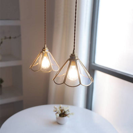 Elegancka Lampa Wisząca ze Szkła i Mosiądzu – Nowoczesna Lampa do Salonu i Jadalni, Regulowana Długość 120 cm 7