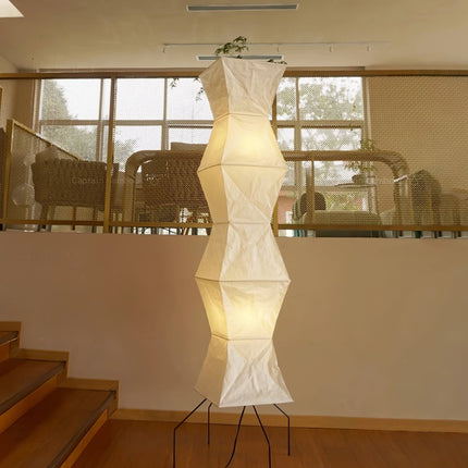 Elegancka Lampa z Papieru Ryżowego, Minimalistyczny Design, Ø 50 cm - Idealna do Wnętrz 10