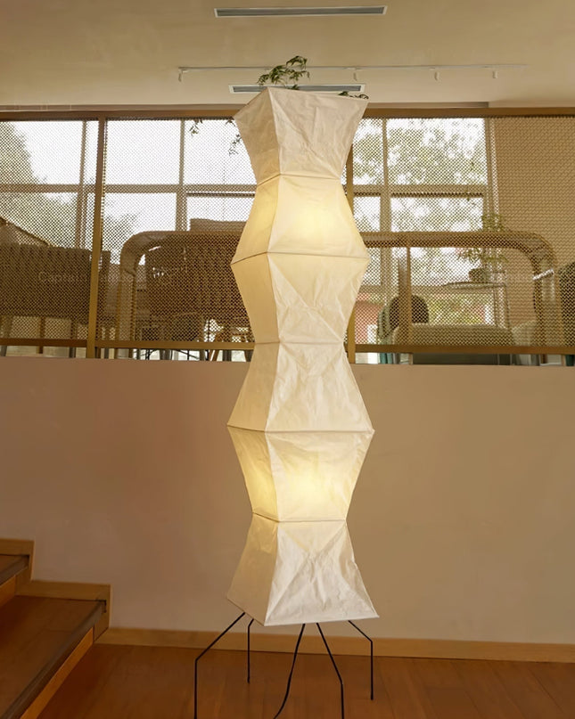Elegancka Lampa z Papieru Ryżowego, Minimalistyczny Design, Ø 50 cm - Idealna do Wnętrz 10