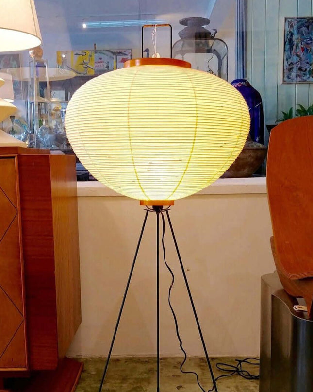 Elegancka Lampa z Papieru Ryżowego, Minimalistyczny Design, Ø 50 cm - Idealna do Wnętrz 2