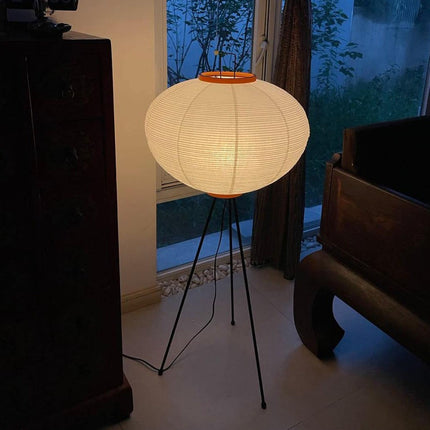 Elegancka Lampa z Papieru Ryżowego, Minimalistyczny Design, Ø 50 cm - Idealna do Wnętrz 5