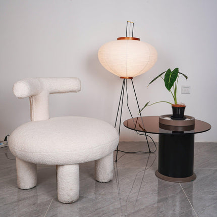 Elegancka Lampa z Papieru Ryżowego, Minimalistyczny Design, Ø 50 cm - Idealna do Wnętrz 6