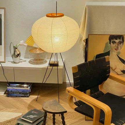 Elegancka Lampa z Papieru Ryżowego, Minimalistyczny Design, Ø 50 cm - Idealna do Wnętrz 8