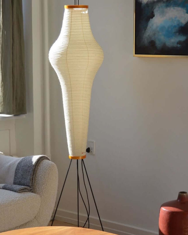 Elegancka Lampa z Papieru Ryżowego, Minimalistyczny Design, Ø 50 cm - Idealna do Wnętrz 9