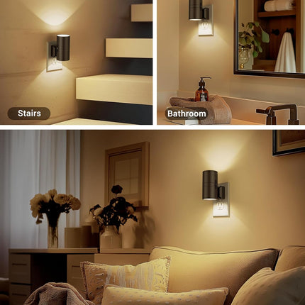 Elegancka Lampka Nocna LED z Funkcją Ściemniania i Czujnikiem Zmierzchu – Idealna do Sypialni i Dla Dzieci 3