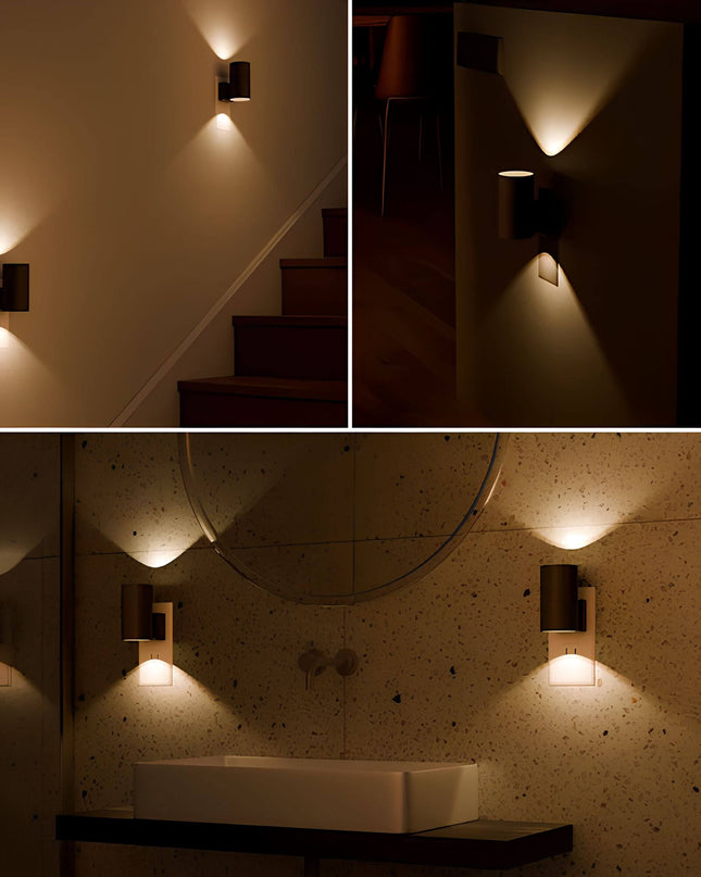 Elegancka Lampka Nocna LED z Funkcją Ściemniania i Czujnikiem Zmierzchu – Idealna do Sypialni i Dla Dzieci 4