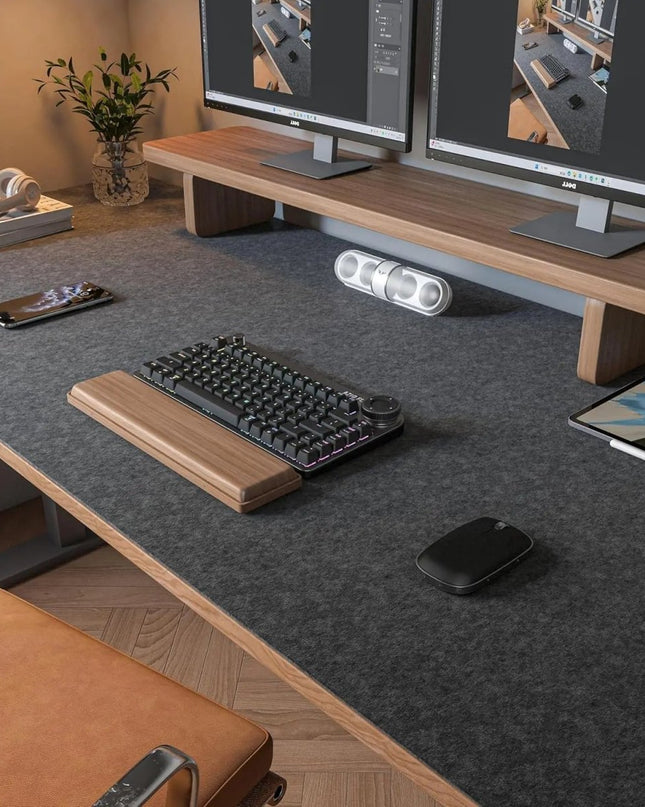 Elegancka Podkładka na Biurko z Antypoślizgowym Spodem z Wełny 80x40 cm – Duża Mata Ochronna na Biurko 7