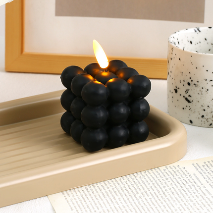 Elegancka Świeca BubbleGlow Stwórz Przytulną Atmosferę w Domu 13