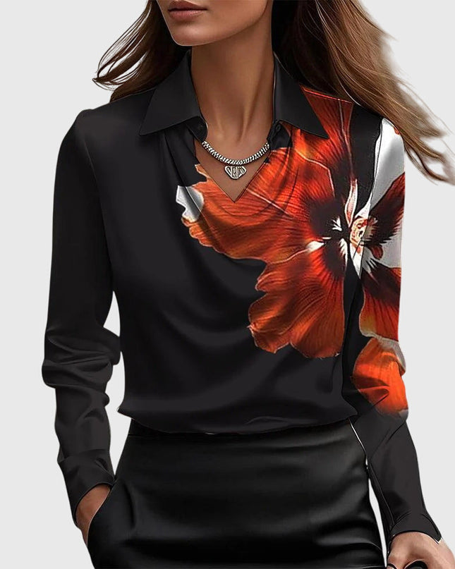 Elegancka bluzka z pochlebnym drapowaniem i zwiewnym krojem dla kobiet - Luxe Shine Versatile Style 5