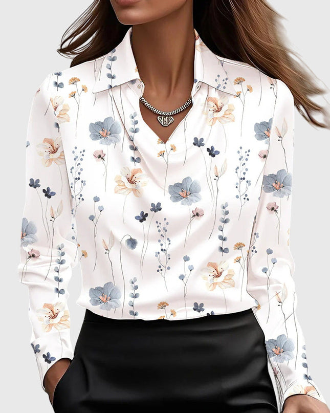 Elegancka bluzka z pochlebnym drapowaniem i zwiewnym krojem dla kobiet - Luxe Shine Versatile Style 8