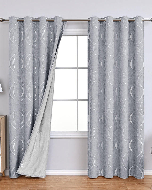 Elegancka kwitowa harmonia – nowoczesne zasłony chenilowe 4